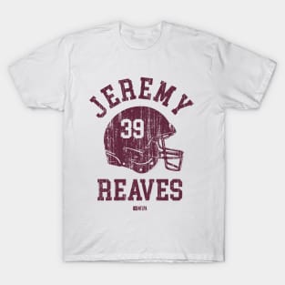 Jeremy Reaves Washington Helmet Font T-Shirt